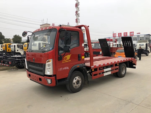 國六重汽豪沃輕卡藍(lán)牌平板運(yùn)輸車多少錢？